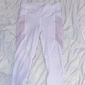 White Lululemon leggings